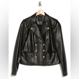 Elie Tahari | The Hazel Faux Leather Crop Jacket | Size 2